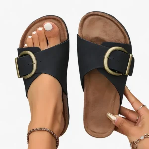 Sandalen Komfort Soft Glide Heren - Zwart
