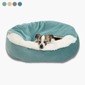 Honden Knuffelgrot Grijs - Knus Warm Beschutting - Pluche