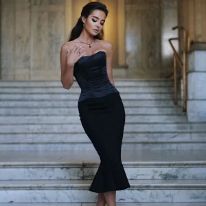 Satijnen Korset Dames - Wit