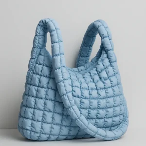 Crossbody Tas Blauw - Stijlvolle Gewatteerde