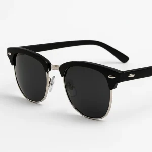 Halfrand Zonnebril - Stijlvolle UV400 Oogbescherming - Bruin