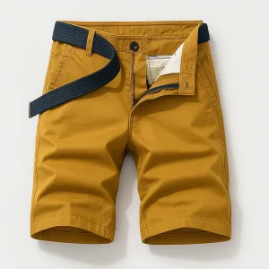 Casual Shorts met Riem - Geel