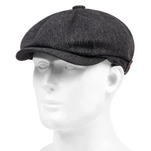 Baret Heren Donkergroen - Graan Geruite Vintage Mode Muts , Ideale Keuze voor Geschenken