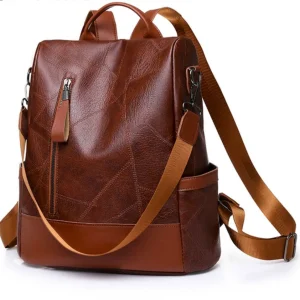 Rugzak Dames Bruin - Leren Damesrugzak een Kunstwerk van Klasse en Duurzaamheid