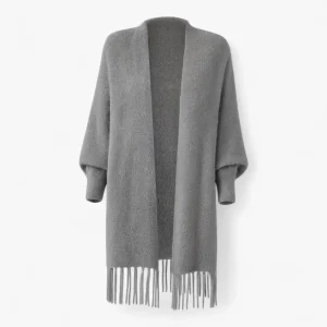 Jas Dames Grijs - Elegant Minimalistisch Jasje