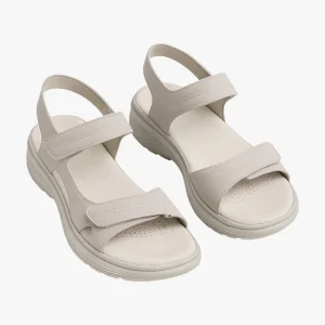 Dames Comfortabele Sandalen met Klittenband - Crème Kleur