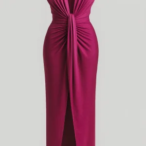 Jurk Dames Rood - Elegante met Split