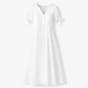 Dames Jurken Zomer V-hals Elegant - Wit