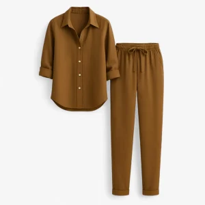 Blouse Dames Bruin - Set van en Broek