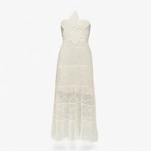 Maxi Jurk Dames Rood - Sexy met 3D Applicaties