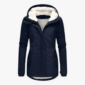 Dames Stijlvol Winterjack Waterproof - Blauw
