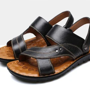 Sandalen Zwart - Lederen