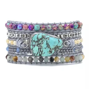Armband Kinderen Turquoise - Helende Beschermings Wikkel
