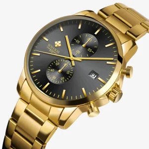 Lichtgewicht Roestvrijstalen Chronograafuurwerk - Zwart Wit