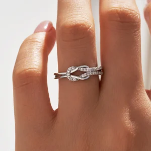 Knoopring Dames - Minimalistisch Versiersel - Metaal