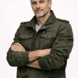 Heren Fleecejack met Windbescherming - Zwart