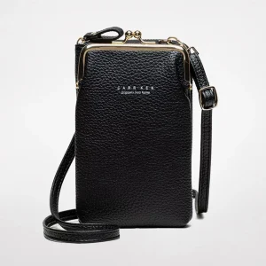 Mobiele Telefoon Tas Leer - Zwart