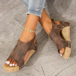 Sandalen Dames Bruin - Comfortabele Orthopedische