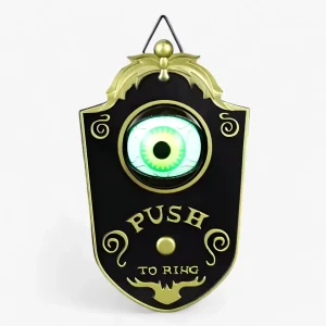 Sonnette Spin Spider Halloween - Verlichte Horror Decoratie - Eng Geluid & Lumière Oog voor Spookachtig Huis Sfeer