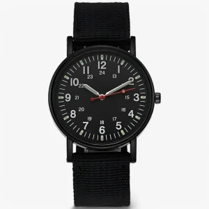 Horloge Zwart - Nylon Sport Militair