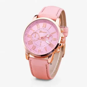 Luxe Horloge voor Dames - Waterdicht Leer voor Iedere Gelegenheid - Zwart