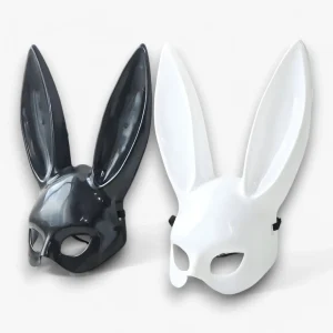Bunny Mask Cosplay - Opvallende Kostuumlook - Zwart