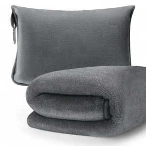 Compacte Reisdeken - Comfort en Praktische Vakjes - Roze