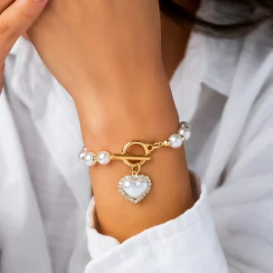 Parel Armband Dames Metaal