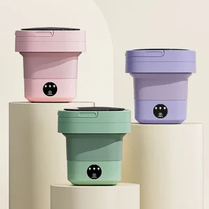 FoldaWash - De Handige Opvouwbare Mini Wasmachine met Droger - Groen