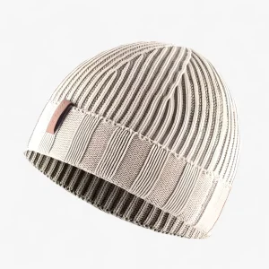 Beanie Khaki - Katoenen Vintage Gewassen Gebreide - Perfect voor Winter