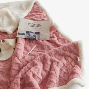 Multifunctionele Koraalfleece Deken - Zacht en Praktisch voor Elk Moment - Roze