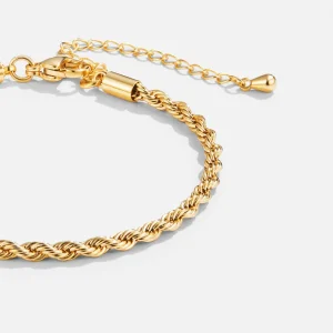 Armband Goud - Twisted 18K Roestvrij Staal 5 Cm