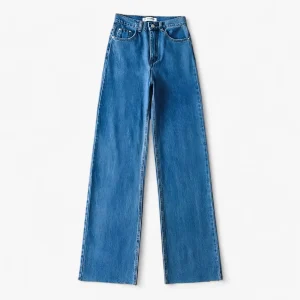 Broek met Wijde Pijpen - Eenvoudig en Elegant - Donkerblauw