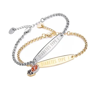 AlertBand Armband Dames Goud - Stijlvol Design - Goudkleurig