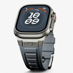 Siliconen Sportbandje voor Apple Watch - Zwart Zwart