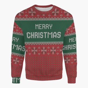 Unisex Casual Sweater met Sneeuwvlokken