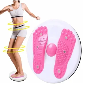 Taille Verdraaiende Schijf Roze - Buikspieren Training Thuis - Kunststof