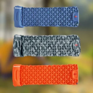 Ultralicht Kampeerluchtmatras met Ingebouwde Opblaaspomp - Comfort Ontmoet Gemak - Donkerblauw