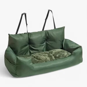 Luxe Hondenbed voor Auto Cozyride - Militair Groen