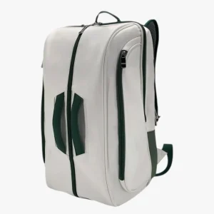 Waterdichte Tenniszak met Schoencompartiment - Wit met Groen