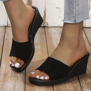 Sandalen Dames Zwart - Chic Casual - Brengt Casual Elegantie en Comfort naar Elke Dag