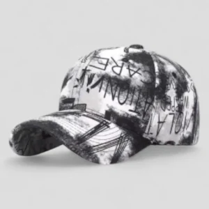 Pet Heren Zwart - Stijlvolle Graffiti Snapback - En Comfortabel Baseball