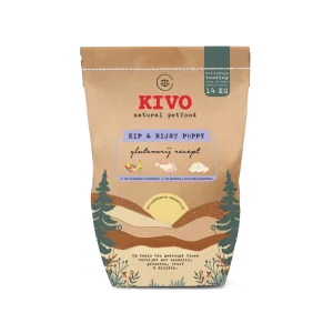 Kivo Kip & Rijst Puppy Glutenvrij 14 KG