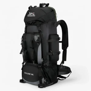 Waterdichte Rugzak voor Wandelen en Kamperen - Zwart