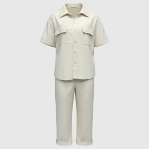 Twee Piece Set Dames Zomeroutfit - Wit