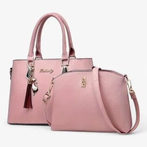 HandBag - PU Leren Tassenset Leer - Lichtroze