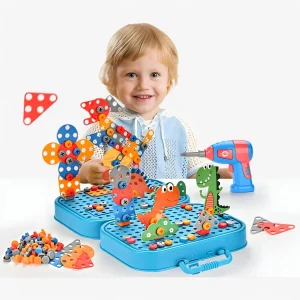 Schroefset Boorset Kinderen - Avontuurlijk Bouwen Spelen - Hout