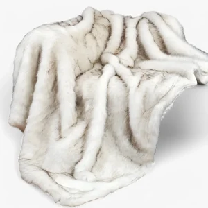 Fleece Dekentje - Wit - Woonaccessoire