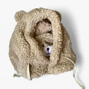 Muts Dames Beige - Bärenmuts in Cartoon-Design - Warmte met Schattige Oorkappen