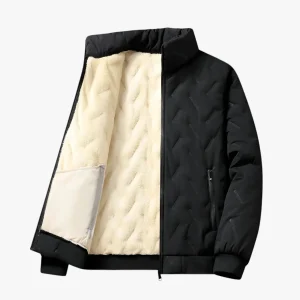 Parka van Lamswol Heren - Ultieme Warmte en Waterdichte Bescherming Zwart